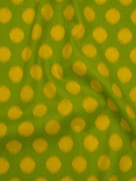 Printed Quilting Cotton by Heather Bailey for FIGO Studio – Green Top Dot Ikat Polka Dots – Pop Sugar Collection Printed Quilting Cotton by Heather Bailey for FIGO Studio – Green Top Dot Ikat Polka Dots – Pop Sugar Collection