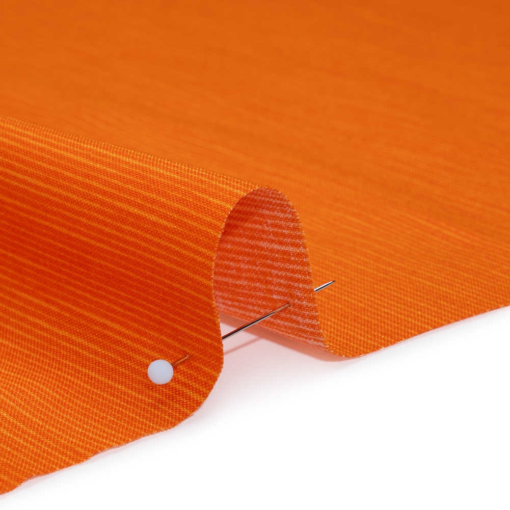 Printed Quilting Cotton by Heather Bailey for FIGO Studio - Tangerine Fine Line Striations - Pop Sugar Collection