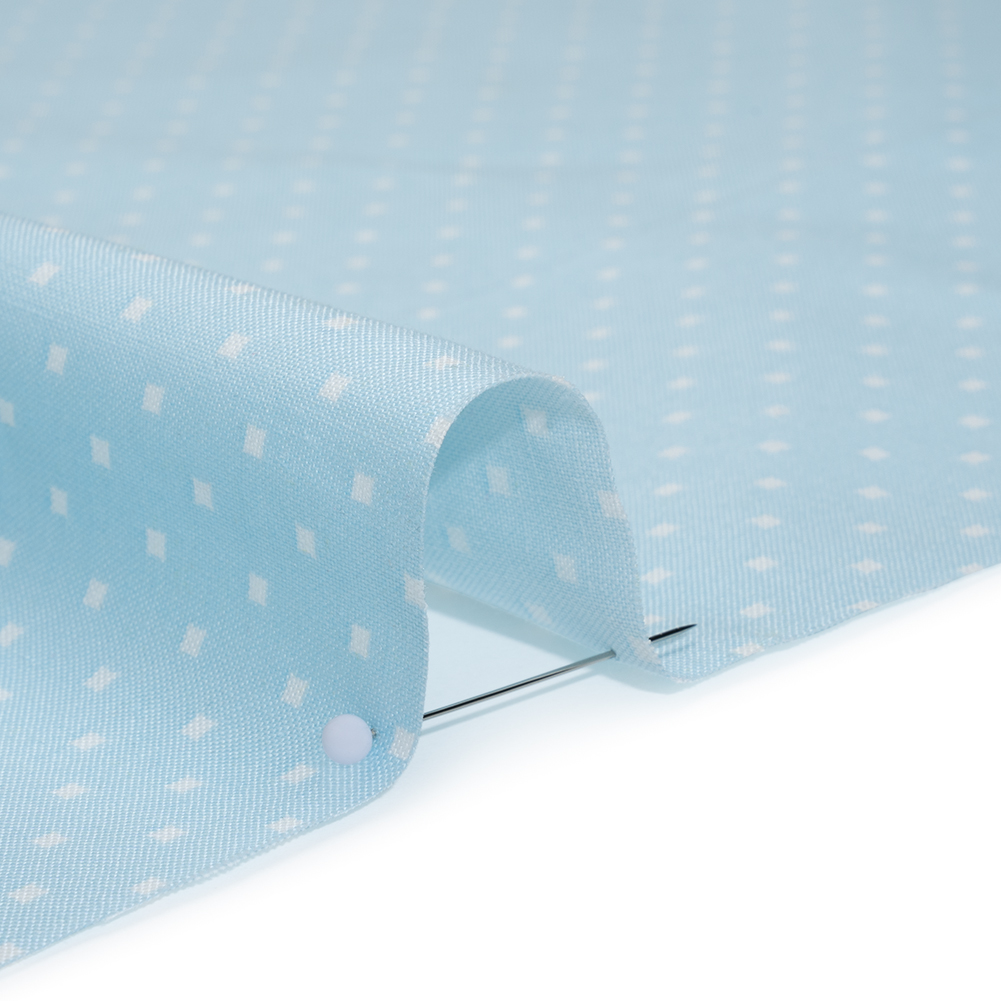Printed Quilting Cotton by Heather Bailey for FIGO Studio - Sky Lottie Dot Square Polka Dots - Pop Sugar Collection