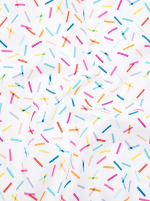 Printed Quilting Cotton by Ghazal Razavi for FIGO Studio – Rainbow and White Confetti – Dovetail Collection Printed Quilting Cotton by Ghazal Razavi for FIGO Studio – Rainbow and White Confetti – Dovetail Collection
