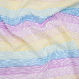 Printed Quilting Cotton by Ghazal Razavi for FIGO Studio – Pastel Rainbow and White Icing Stripes and Dots – Dovetail Collection Printed Quilting Cotton by Ghazal Razavi for FIGO Studio – Pastel Rainbow and White Icing Stripes and Dots – Dovetail Collection