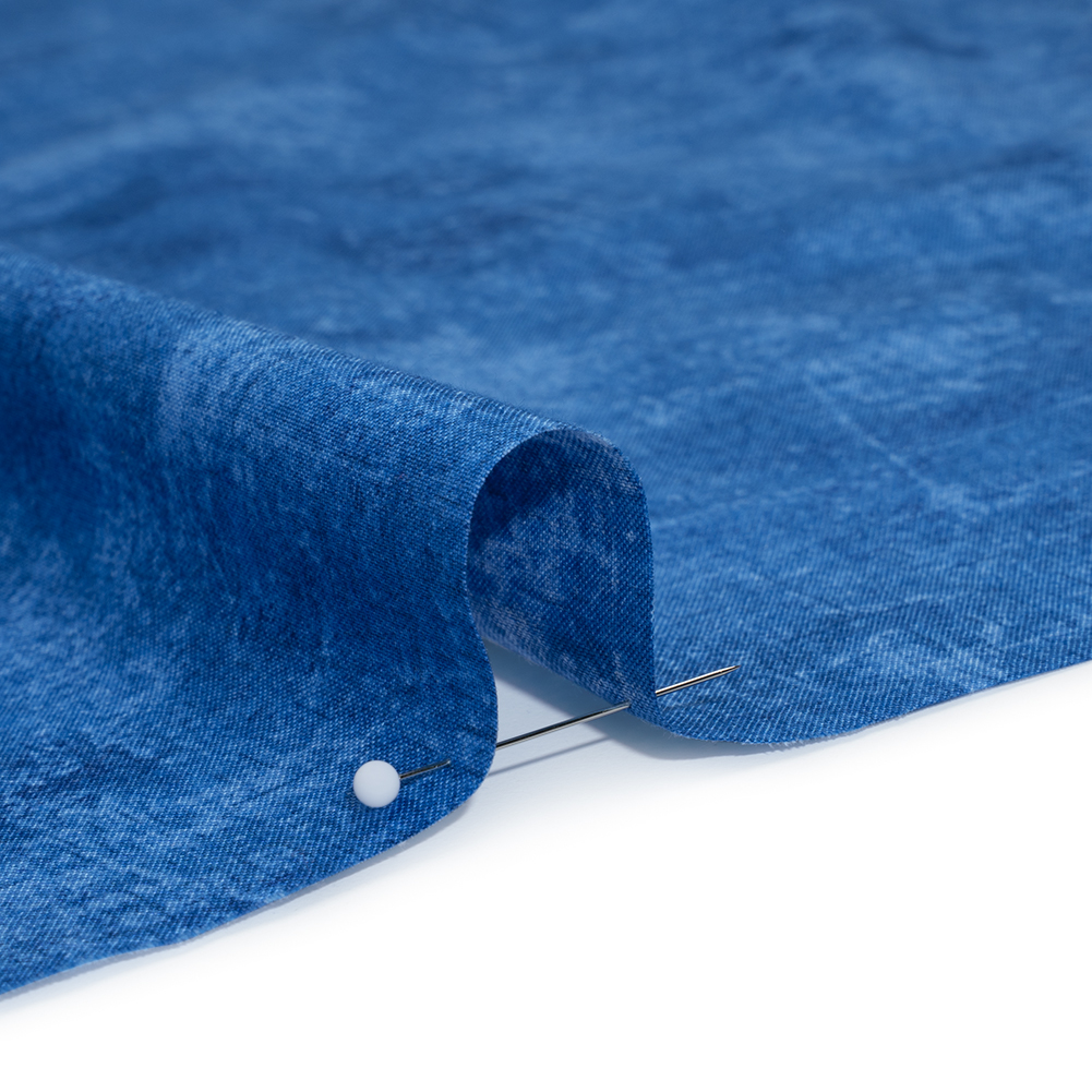 Printed Quilting Cotton by Northcott - Patriot Blue Painterly Texture - Canvas Collection