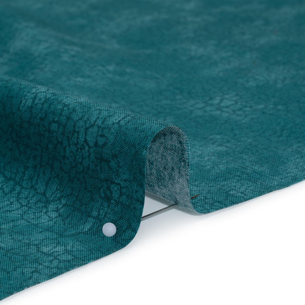 Quilting Cotton by Northcott - Peacock Textural Abstract - Crackle Collection