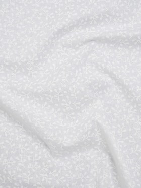Printed Quilting Cotton by Patrick Lose for Northcott – White on White Baby’s Breath Floral – Basically Black & White Collection Printed Quilting Cotton by Patrick Lose for Northcott – White on White Baby’s Breath Floral – Basically Black & White Collection