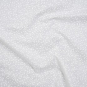 Printed Quilting Cotton by Patrick Lose for Northcott – White on White Baby’s Breath Floral – Basically Black & White Collection Printed Quilting Cotton by Patrick Lose for Northcott – White on White Baby’s Breath Floral – Basically Black & White Collection