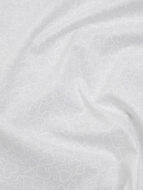 Printed Quilting Cotton by Patrick Lose for Northcott – White on White Doodle Hearts – Basically Black & White Collection Printed Quilting Cotton by Patrick Lose for Northcott – White on White Doodle Hearts – Basically Black & White Collection