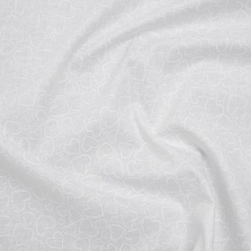 Printed Quilting Cotton by Patrick Lose for Northcott – White on White Doodle Hearts – Basically Black & White Collection Printed Quilting Cotton by Patrick Lose for Northcott – White on White Doodle Hearts – Basically Black & White Collection