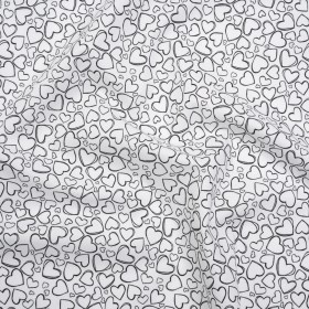 Printed Quilting Cotton by Patrick Lose for Northcott – Black on White Doodle Hearts – Basically Black & White Collection Printed Quilting Cotton by Patrick Lose for Northcott – Black on White Doodle Hearts – Basically Black & White Collection