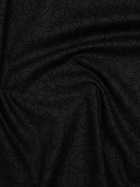 Printed Quilting Cotton by Patrick Lose for Northcott – Black on Black Tangled Circles – Basically Black & White Collection Printed Quilting Cotton by Patrick Lose for Northcott – Black on Black Tangled Circles – Basically Black & White Collection