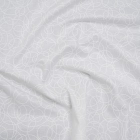 Printed Quilting Cotton by Patrick Lose for Northcott – White on White Tangled Circles – Basically Black & White Collection Printed Quilting Cotton by Patrick Lose for Northcott – White on White Tangled Circles – Basically Black & White Collection