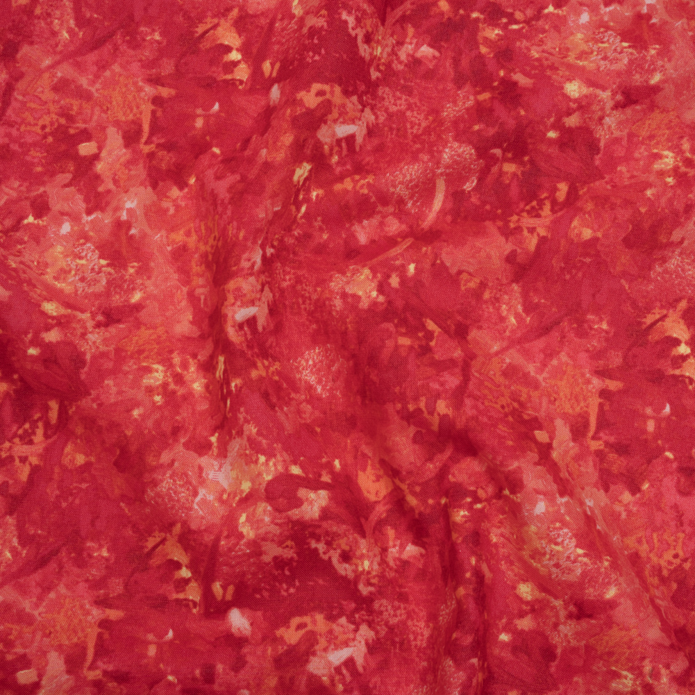 Printed Quilting Cotton by Deborah Edwards for Northcott Studio – Fire Coral Painterly Abstract – Chroma Collection Printed Quilting Cotton by Deborah Edwards for Northcott Studio – Fire Coral Painterly Abstract – Chroma Collection
