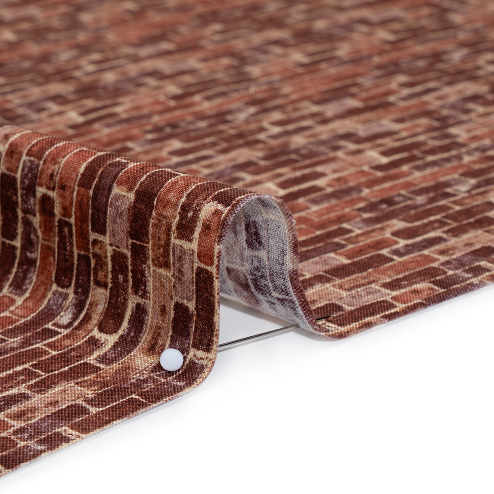 Printed Quilting Cotton by Northcott Studio - Rust Red Brick - Naturescapes Collection