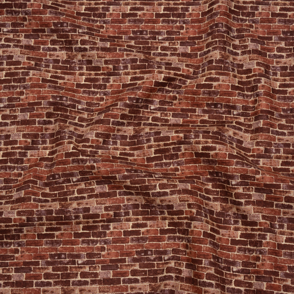 Printed Quilting Cotton by Northcott Studio – Rust Red Brick – Naturescapes Collection Printed Quilting Cotton by Northcott Studio – Rust Red Brick – Naturescapes Collection