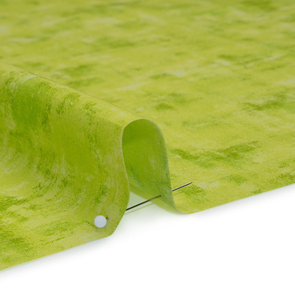 Printed Quilting Cotton by Patrick Lose for Northcott - Lime Twist Jazzy Painted Texture - Tonal Trios Collection