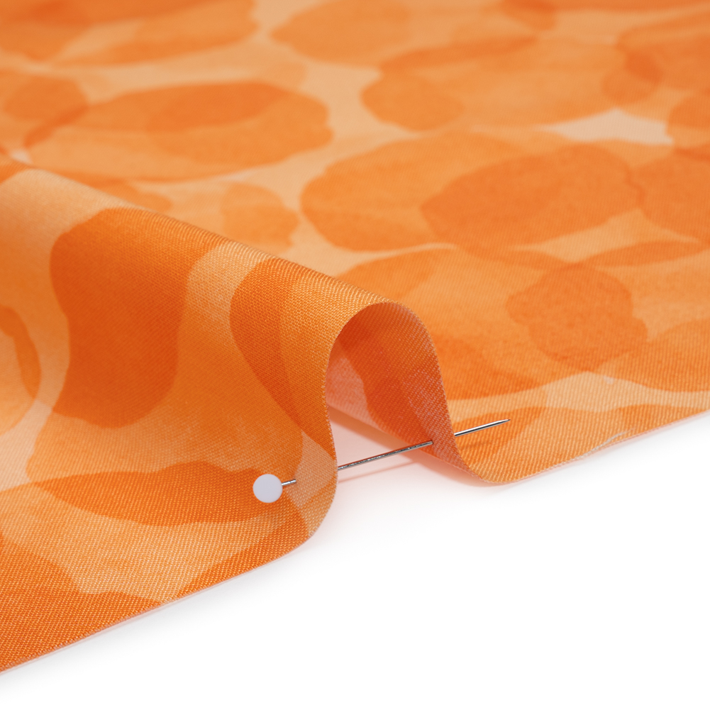 Printed Quilting Cotton by Patrick Lose for Northcott - Orangeade Juicy Watercolor Circles - Tonal Trios Collection