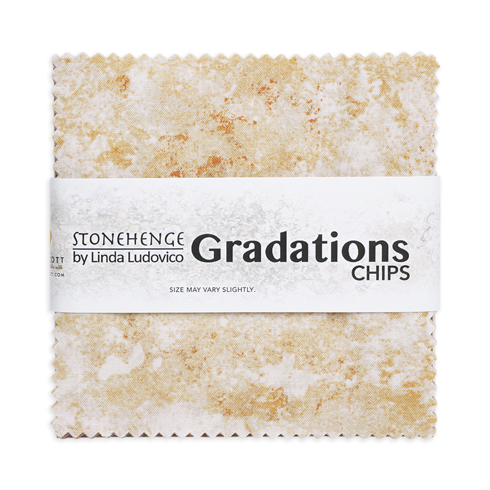 Stonehenge Quilting Cotton Chips 5″ Square Precuts – Canyon – Gradations II Collection Stonehenge Quilting Cotton Chips 5″ Square Precuts – Canyon – Gradations II Collection