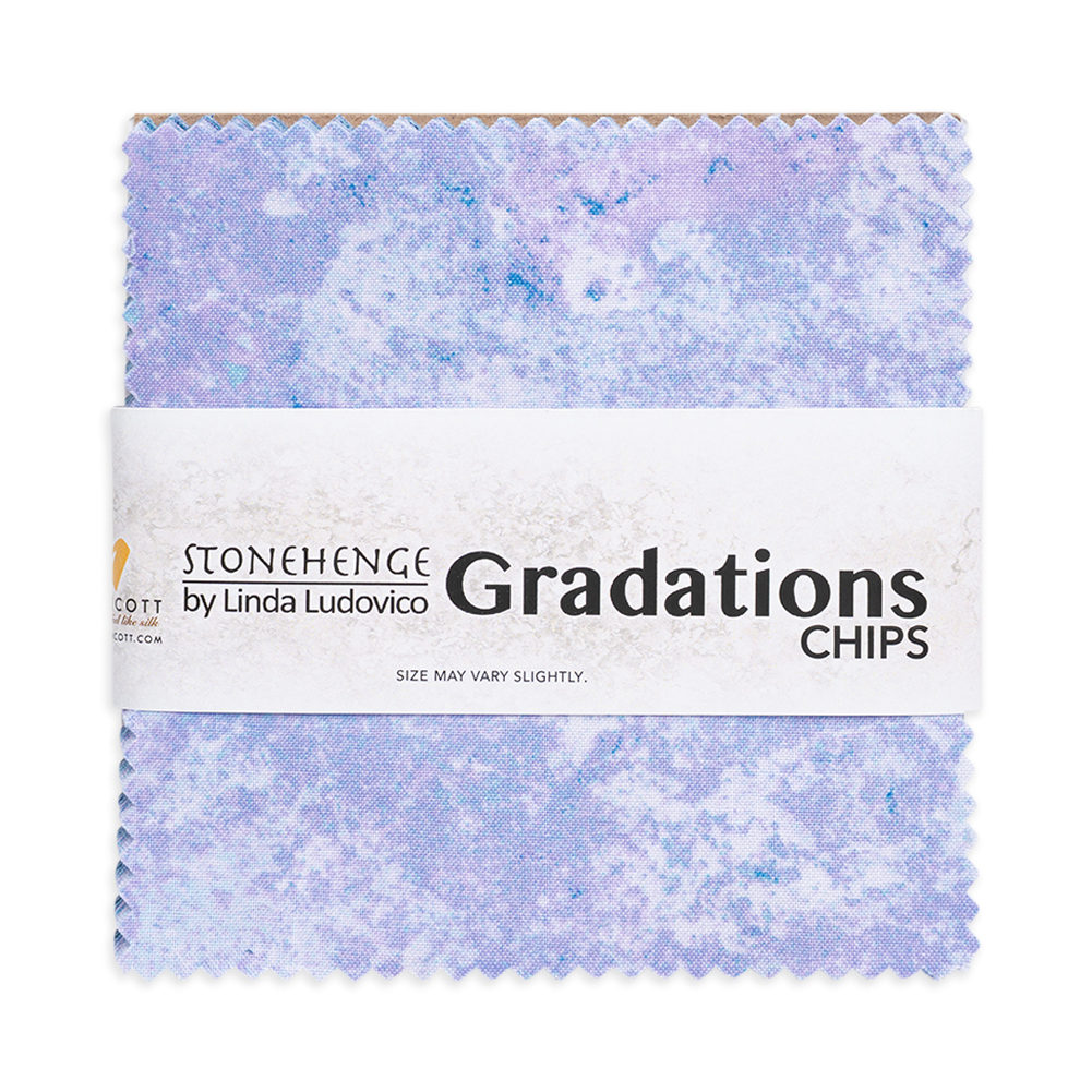 Stonehenge Quilting Cotton Chips 5″ Square Precuts – Twilight – Gradations II Collection Stonehenge Quilting Cotton Chips 5″ Square Precuts – Twilight – Gradations II Collection