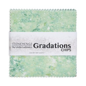 Stonehenge Quilting Cotton Chips 5″ Square Precuts – Pine Ridge – Gradations II Collection Stonehenge Quilting Cotton Chips 5″ Square Precuts – Pine Ridge – Gradations II Collection