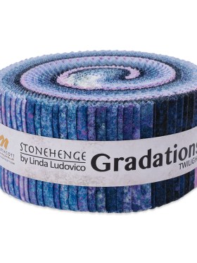 Stonehenge Quilting Cotton Strip Roll 2.5″ Strip Precuts – Twilight – Gradations II Collection Stonehenge Quilting Cotton Strip Roll 2.5″ Strip Precuts – Twilight – Gradations II Collection