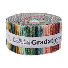 Stonehenge Quilting Cotton Strip Roll 2.5″ Strip Precuts – Gemstone – Gradations II Collection Stonehenge Quilting Cotton Strip Roll 2.5″ Strip Precuts – Gemstone – Gradations II Collection