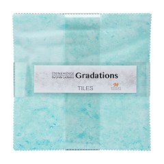 Stonehenge Quilting Cotton Tiles 10″ Square Precuts – Peacock- Gradations II Collection Stonehenge Quilting Cotton Tiles 10″ Square Precuts – Peacock- Gradations II Collection