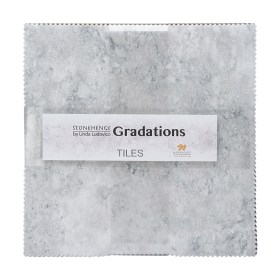 Stonehenge Quilting Cotton Tiles 10″ Square Precuts – Graphite – Gradations II Collection Stonehenge Quilting Cotton Tiles 10″ Square Precuts – Graphite – Gradations II Collection