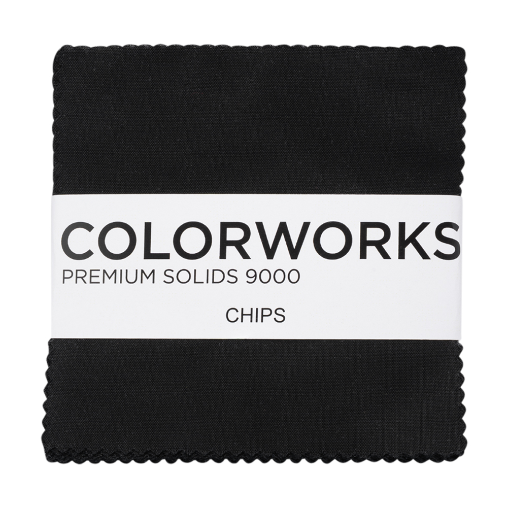 Northcott Quilting Cotton Chips 5″ Square Precuts – Black – Colorworks Collection Northcott Quilting Cotton Chips 5″ Square Precuts – Black – Colorworks Collection