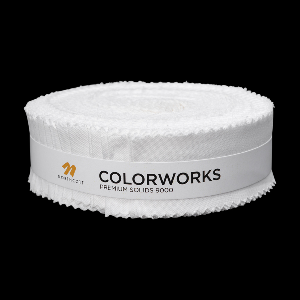 Northcott Quilting Cotton Micro Strips 1.5″ Strip Precuts – Snow – Colorworks Collection Northcott Quilting Cotton Micro Strips 1.5″ Strip Precuts – Snow – Colorworks Collection
