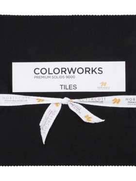Northcott Quilting Cotton Tiles 10″ Square Precuts – Black – Colorworks Collection Northcott Quilting Cotton Tiles 10″ Square Precuts – Black – Colorworks Collection