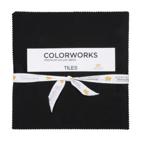 Northcott Quilting Cotton Tiles 10″ Square Precuts – Black – Colorworks Collection Northcott Quilting Cotton Tiles 10″ Square Precuts – Black – Colorworks Collection
