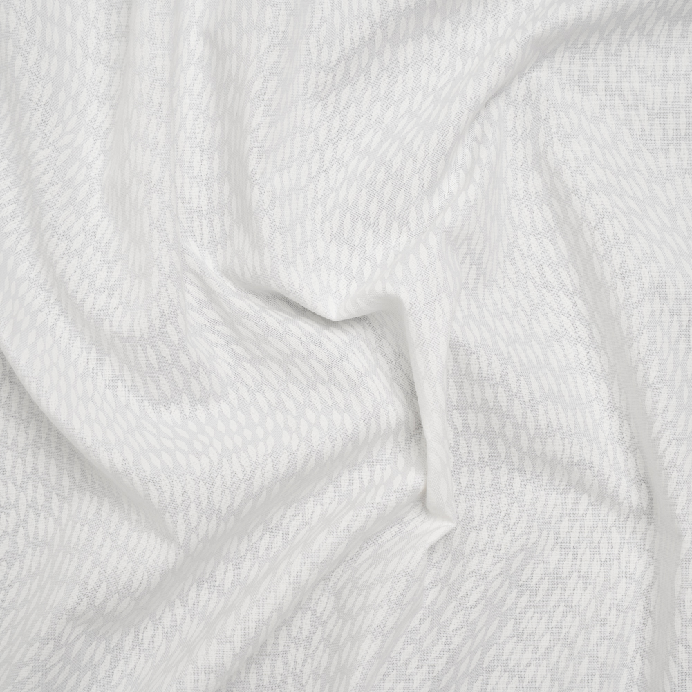 Printed Quilting Cotton by Patrick Lose for Northcott – White on White Beaded Waves – Basically Black & White Collection Printed Quilting Cotton by Patrick Lose for Northcott – White on White Beaded Waves – Basically Black & White Collection