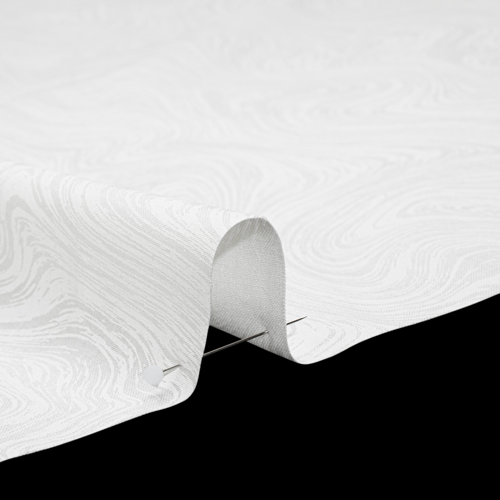 Printed Quilting Cotton by Patrick Lose for Northcott - White on White Marbled - Basically Black & White Collection