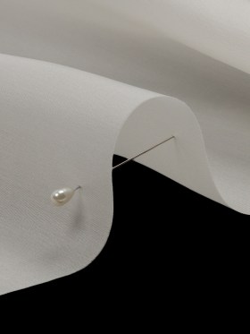 Silk Satin-Face Organza 54″ – Whisper White – Premium Collection Silk Satin-Face Organza 54″ – Whisper White – Premium Collection