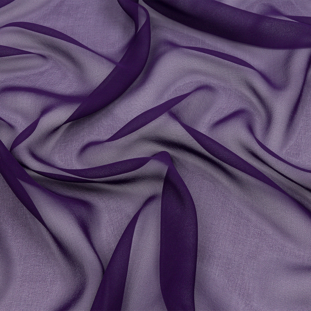 Silk Chiffon 44″ – Grape – Premium Collection Silk Chiffon 44″ – Grape – Premium Collection