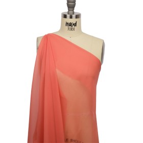 Silk Chiffon 44″ – Coral – Premium Collection Silk Chiffon 44″ – Coral – Premium Collection