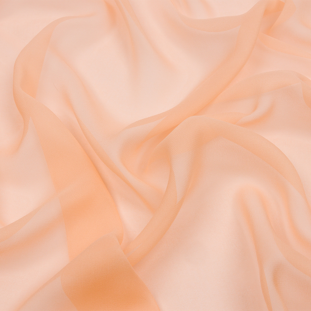 Silk Chiffon 44″ – Peach – Premium Collection Silk Chiffon 44″ – Peach – Premium Collection
