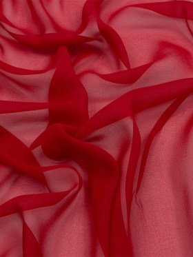 Silk Chiffon 44″ – Tango Red – Premium Collection Silk Chiffon 44″ – Tango Red – Premium Collection
