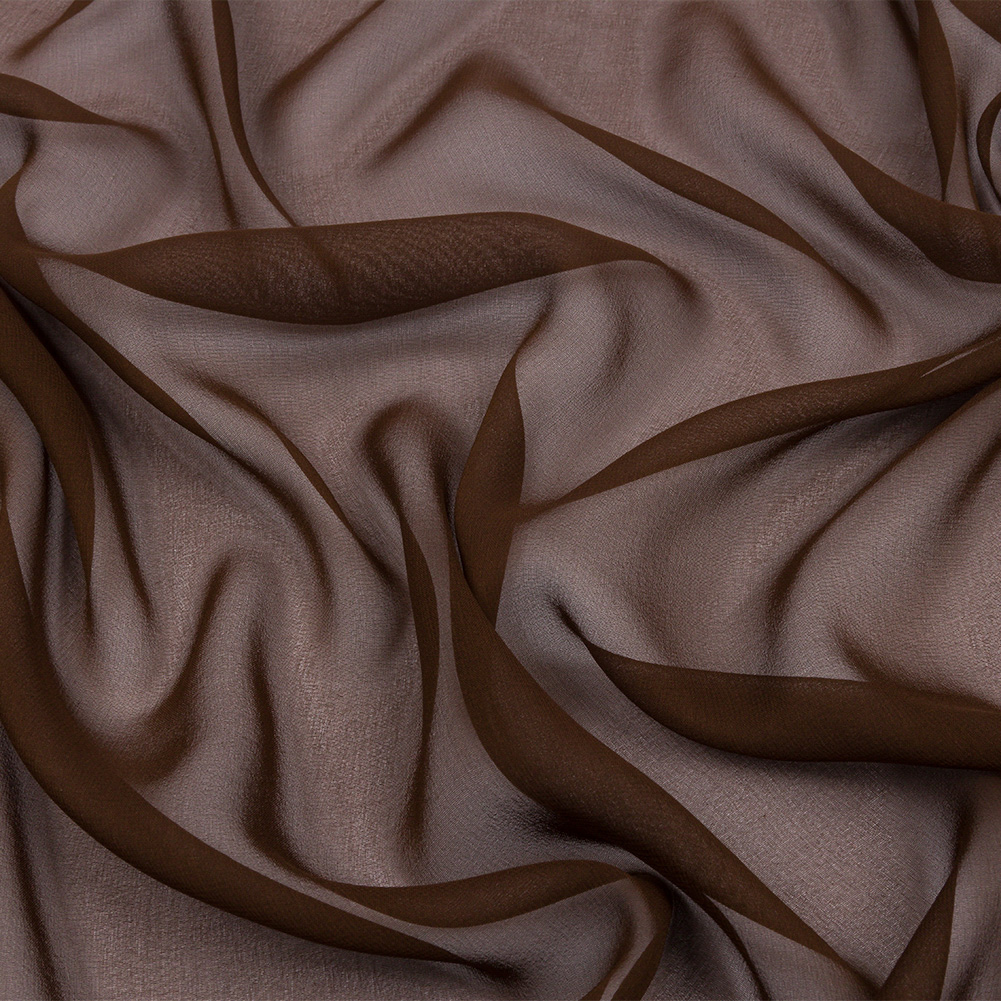 Silk Chiffon 44″ – Chocolate – Premium Collection Silk Chiffon 44″ – Chocolate – Premium Collection