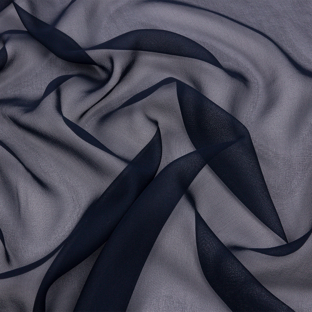Silk Chiffon 44″ – Navy – Premium Collection Silk Chiffon 44″ – Navy – Premium Collection