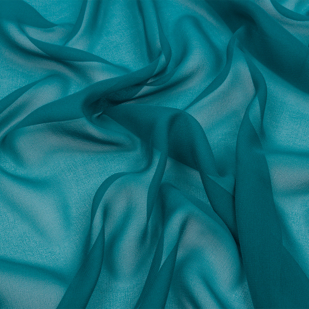 Silk Chiffon 44″ – Deep Teal – Premium Collection Silk Chiffon 44″ – Deep Teal – Premium Collection