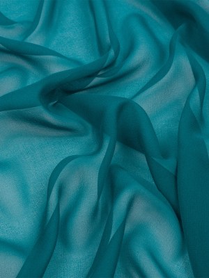 Silk Chiffon 44″ – Deep Teal – Premium Collection Silk Chiffon 44″ – Deep Teal – Premium Collection