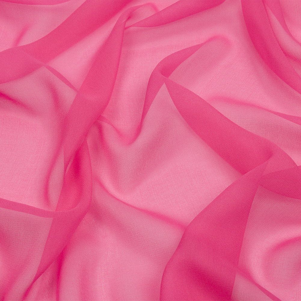 Silk Chiffon 44″ – Carmine Rose – Premium Collection Silk Chiffon 44″ – Carmine Rose – Premium Collection