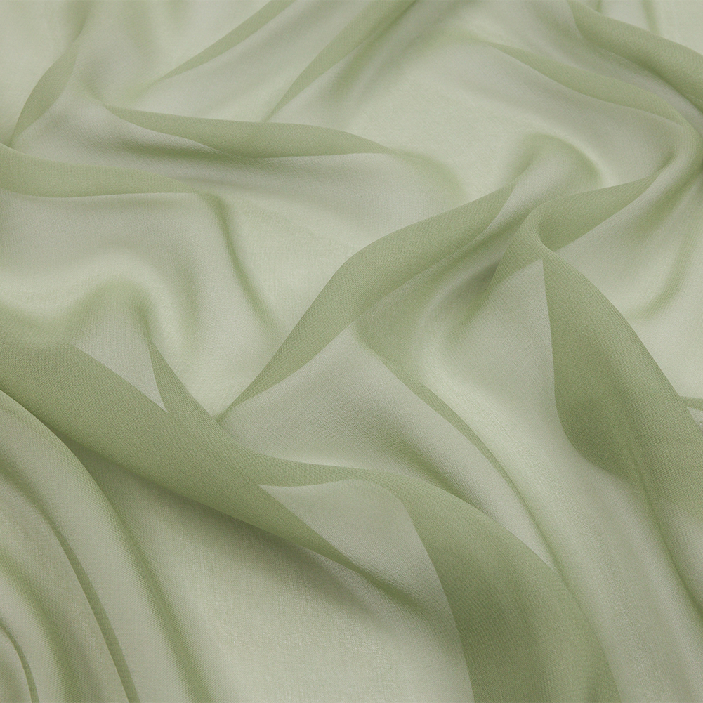 Silk Chiffon 44″ – Oil Green – Premium Collection Silk Chiffon 44″ – Oil Green – Premium Collection