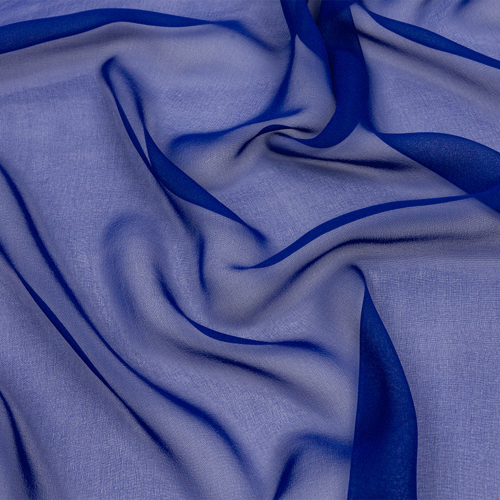 Silk Chiffon 54″ – Mazarine Blue – Premium Collection Silk Chiffon 54″ – Mazarine Blue – Premium Collection