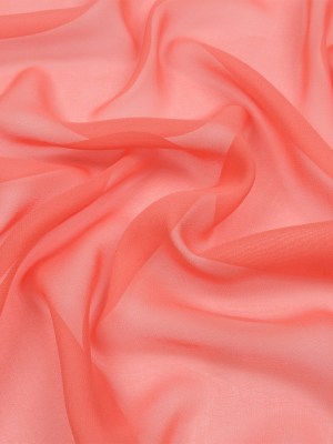 Silk Chiffon 54″ – Coral – Premium Collection Silk Chiffon 54″ – Coral – Premium Collection