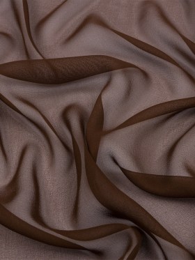 Silk Chiffon 54″ – Chocolate – Premium Collection Silk Chiffon 54″ – Chocolate – Premium Collection