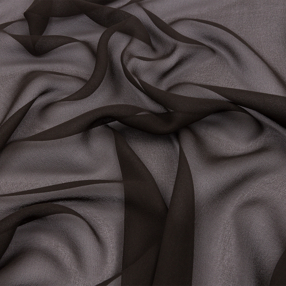 Silk Chiffon 54″ – Deep Charcoal – Premium Collection Silk Chiffon 54″ – Deep Charcoal – Premium Collection