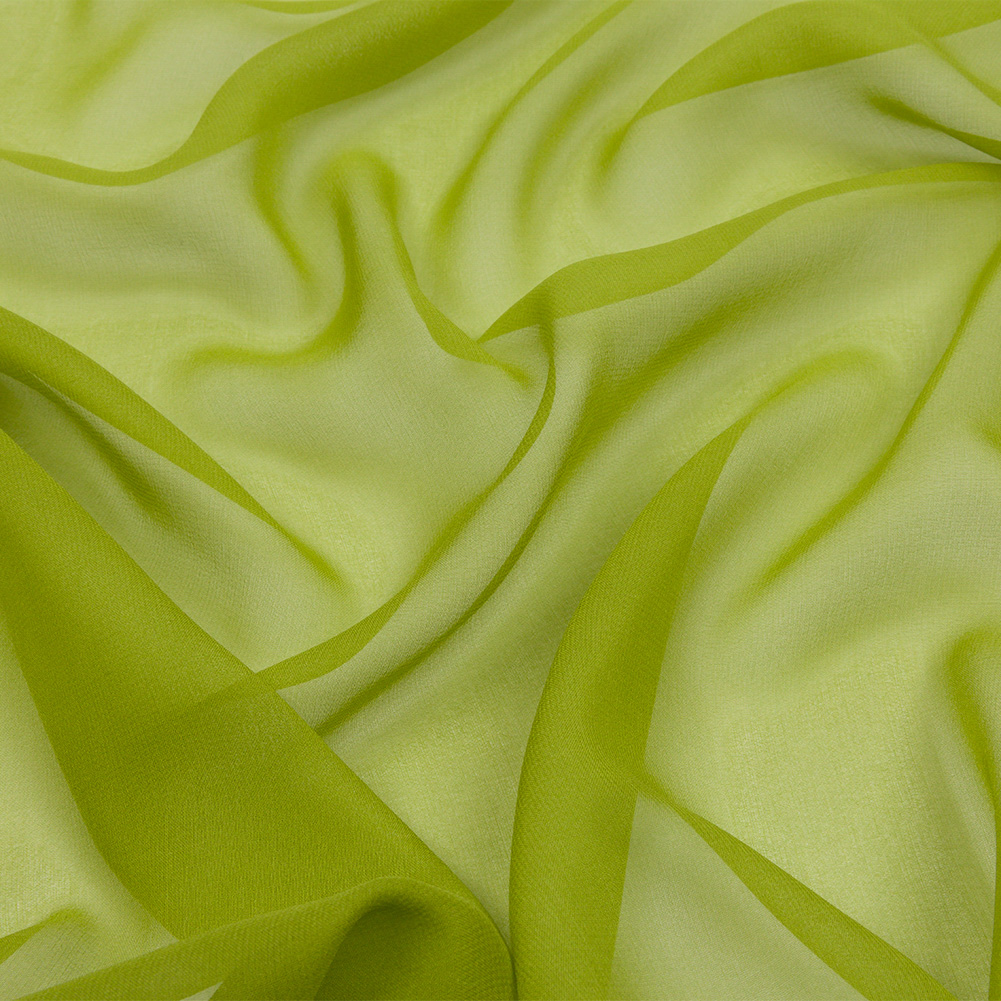 Silk Chiffon 54″ – Peridot Green – Premium Collection Silk Chiffon 54″ – Peridot Green – Premium Collection