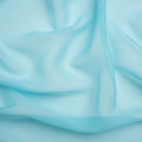 Crinkled Silk Chiffon – Angel Blue – Premium Collection Crinkled Silk Chiffon – Angel Blue – Premium Collection