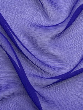 Crinkled Silk Chiffon – Mazarine Blue – Premium Collection Crinkled Silk Chiffon – Mazarine Blue – Premium Collection